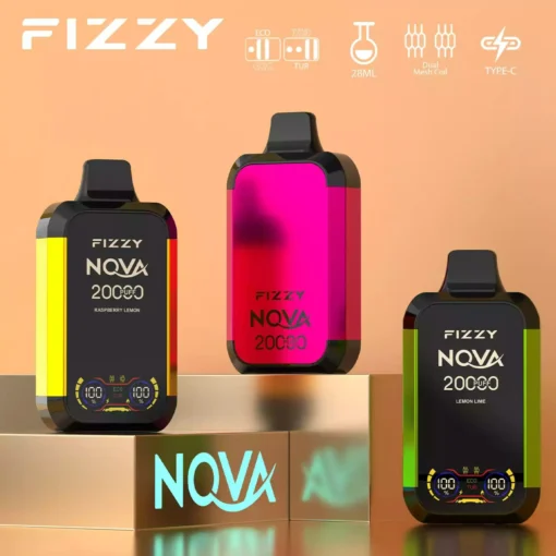 Fizzy Nova 20000 Züge Dual Mesh LCD-Bildschirm 2% & 5% Nikotin - Großhandel für wiederaufladbare Einweg-E-Zigaretten - Lagerbestand in Europa - immagine 5 diventa Fizzy Nova 20000 tiri Doppia Mesh Schermo LCD 2% e 5% Nicotina - Grossista di sigarette elettroniche monouso ricaricabili - Magazzino in Europa - immagine 5
