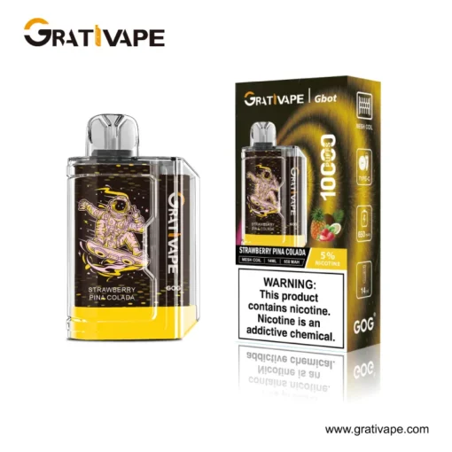 Grativape Gbot 10000 trekt Meerdere smaken 5% Lage nicotinegehalte Groothandel Wegwerp vape-pennen Oplaadbaar - Afbeelding 5