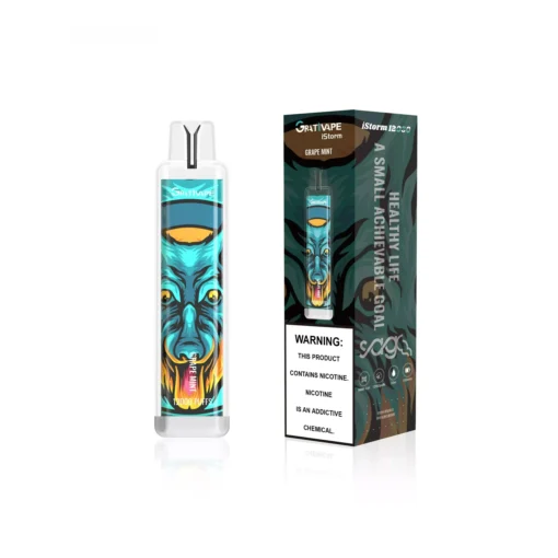 Grativape iStorm 12000 Züge LED-Licht 0% 2% 3% 5% Niedriger Nikotin Großhandel Einweg-E-Zigaretten wiederaufladbar  Translation: Grativape iStorm 12000 tractions Lumière LED 0% 2% 3% 5% Faible nicotine Commerce de gros Cigarette électronique jetable rechargeable