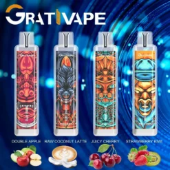 Grativape iStorm 12000 bouffées de lumière LED 0% 2% 3% 5% Faible taux de nicotine en gros E-cigarettes rechargeables jetables