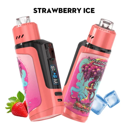 Lavande BM18000 Züge Digital Screen Faible Nicotine Commerce de Gros Rechargeable Stylo Vape Jetable avec Conception Portable – Image 3