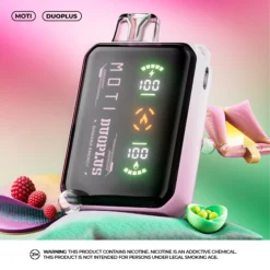 MOTI Duoplus 25000 puffs dual mesh technologie, smart max scherm, 3% nicotine, groothandel voor grote capaciteit oplaadbare e-sigaretten voor eenmalig gebruik