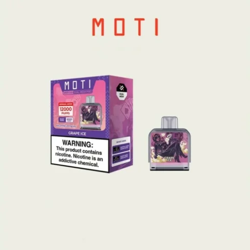 MOTI Go Pro Pod 12000 Puffs - Smart Display, 2% & 5% Low Nicotine, Wholesale Disposable Vape Pod