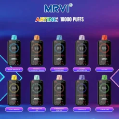 MRVI Arting 18000 Züge Dual-Mesh-Spule, Vier Heizmodi, 2% und 5% Nikotin, Großhandel für Einweg-Dampfer mit Vollbildanzeige und aufladbarem Akku