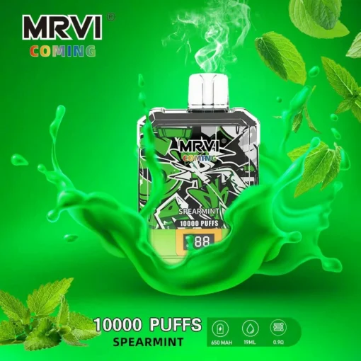 MRVI Coming 10000 Puffs Rechargeable Disposable E-Cigarette with Digital Display | 2%, 3%, 5% Nicotine | Wholesale & Bulk Buy | 10 Flavours
