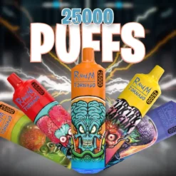 RahdM Tornado 25000 Züge: Mehrere Geschmacksrichtungen, 2% niedriger Nikotin, Großhandel für wiederaufladbare Einweg-Vapes