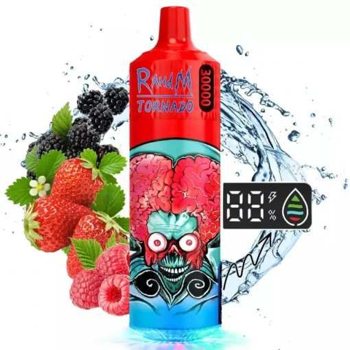 RahdM Tornado 30000 Puffs Dual Mesh Digital Display 2% Low Nicotine Wholesale Disposable Vapes in Various Flavors Rechargeable Disposable Vape Pens - Image 3