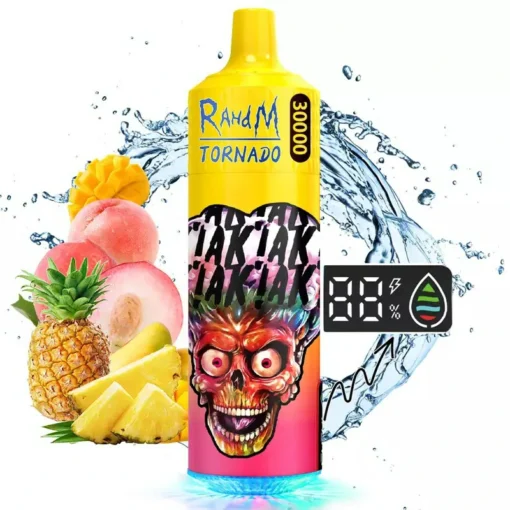 RahdM Tornado 30000 Puffs Dual Mesh Digital Display 2% Low Nicotine Wholesale Disposable Vapes in Various Flavors Rechargeable Disposable Vape Pens - Image 6