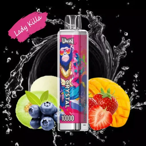 Uwin Crystal 10000 Züge RGB Lichter 0% 2% 3% 5% Basso contenuto di nicotina Commercio all'ingrosso Penna vaporizzatore usa e getta ricaricabile - immagine 7