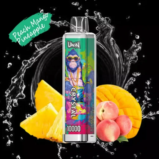 Uwin Crystal 10000 Züge RGB Lichter 0% 2% 3% 5% Basso contenuto di nicotina Commercio all'ingrosso Penna vaporizzatore usa e getta ricaricabile - immagine 2