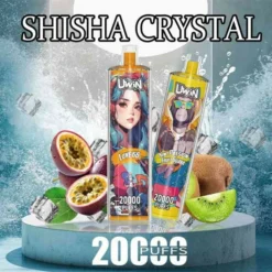 Uwin Shisha Hookah Crystal 20000 puffs: 12 smaken, 0% 2% 3% 5% nicotine, oplaadbare wegwerp e-sigaret groothandel kopen
