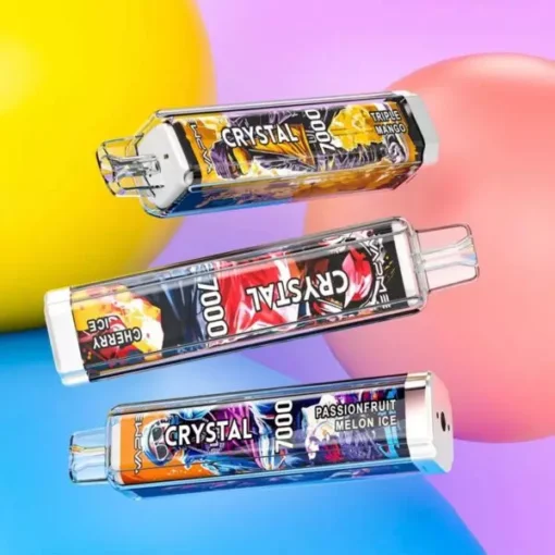 VAPME CRYSTAL 7000 puffs: 30 smaken met 2% en 5% nicotine - Groothandel oplaadbare wegwerpvapes kopen