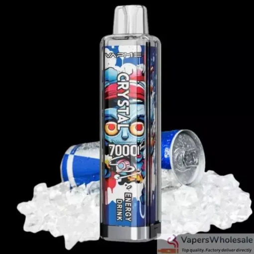 VAPME CRYSTAL 7000 trekt: 30 smaken met 2% en 5% nicotine - Koop in bulk herlaadbare wegwerp vapes - Afbeelding 11