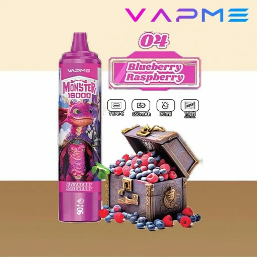 VAPME Monster 16000 tiradas 2% 5% Nicotina Fácil de transportar Recargable Mayorista Vape desechable al por mayor - Imagen 2