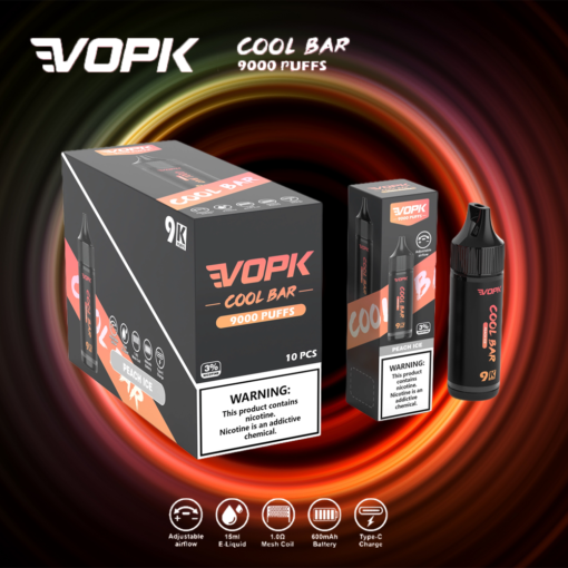 VOPK COOL BAR 9000 TREKKEN Stilvol ontwerp 3% Nicotine Wegwerp E-sigaret Groothandel - Afbeelding 9