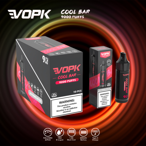 VOPK COOL BAR 9000 TREKKEN Stilvol ontwerp 3% Nicotine Wegwerp E-sigaret Groothandel - Afbeelding 8
