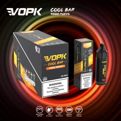 VOPK COOL BAR 9000 TREKKEN Stilvol ontwerp 3% Nicotine Wegwerp E-sigaret Groothandel - Afbeelding 7