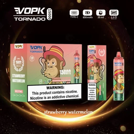 VOPK TORNADO 15000 treinen: Wegwerp e-sigaret met olie- en stroom dubbele indicatie, 0%, 2%, 3% en 5% nicotine - Groothandel voor wegwerp vapes - Afbeelding 7