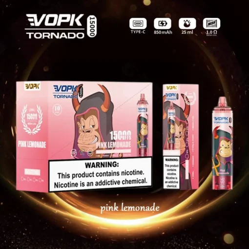 VOPK TORNADO 15000 treinen: Wegwerp e-sigaret met olie- en stroom dubbele indicatie, 0%, 2%, 3% en 5% nicotine - Groothandel voor wegwerp vapes - Afbeelding 6