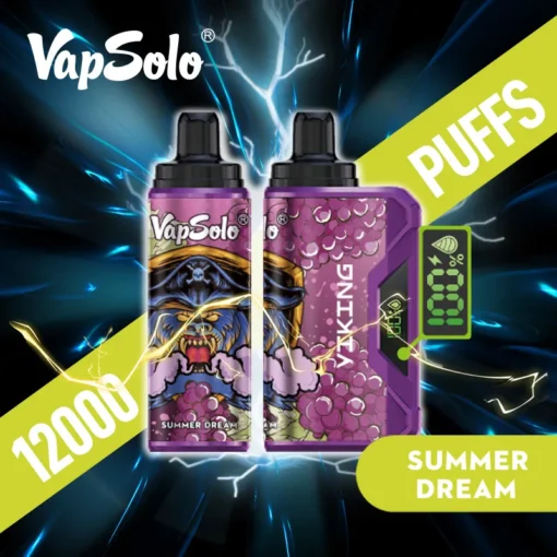 VapSolo Viking 12000 trekt LCD-scherm 2% 5% Lage nicotine Oplaadbare wegwerp E-sigaret Groothandel - Afbeelding 10