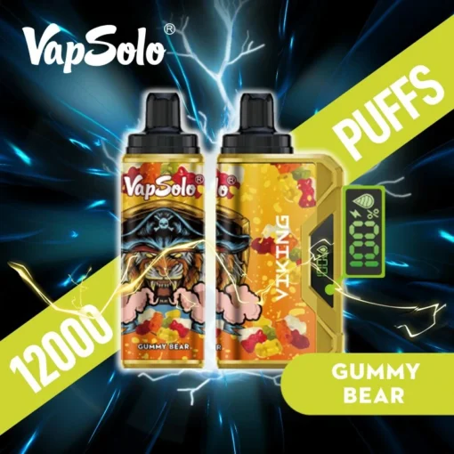 VapSolo Viking 12000 trekt LCD-scherm 2% 5% Lage nicotine Oplaadbare wegwerp E-sigaret Groothandel - Afbeelding 5