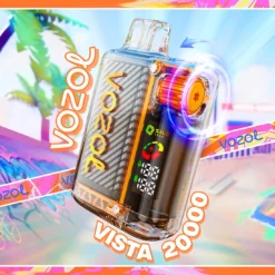 Vozol Vista 20000 Züge Dual Mesh Digitalanzeige 5% Niedriger Nikotin Großhandel Einweg-E-Zigaretten Stilvolles Design Wiederaufladbarer Einweg-Vape-Stift