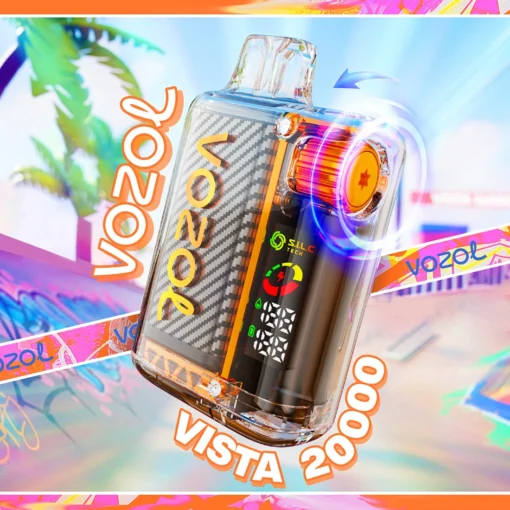 Vozol Vista 20000 Puffs Dual Mesh Digitale Display 5% Lage Nicotine Groothandel Wegwerp E-sigaretten Stijlvol Ontwerp Oplaadbare Wegwerp Vape Pen