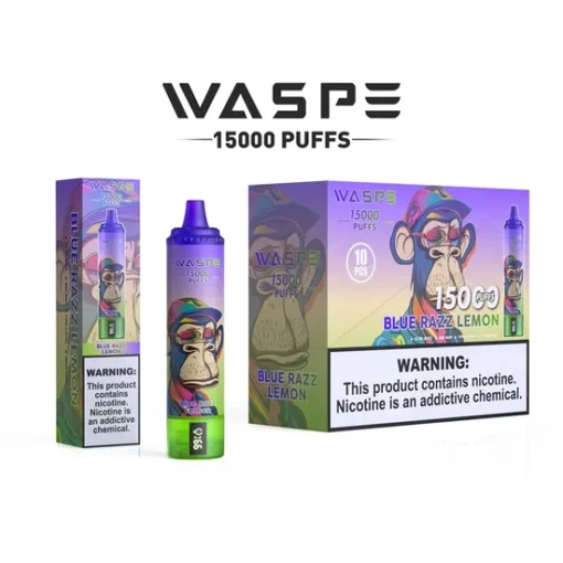 WASPE 15000 ZÜGE Einweg-Vape mit LCD-Display | 0%, 2%,  5% Nikotin | Großhandel & Bulk-Buy - Imagen 4Se convierte en: WASPE 15000 ZÜGE Disposable Vape with LCD Display | 0%, 2%, 5% Nicotine | Wholesale & Bulk-Buy - Image 4No, wait, I will do it again. WASPE 15000 ZÜGE Einweg-Vape con pantalla LCD | 0%, 2%, 5% Nicotina | Mayorista y compra al por mayor - Imagen 4