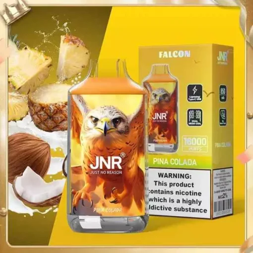 JNR Falcon 16000 Treni Crystal Craft Dual Mesh 2% Basso Nicotina Ordine all'ingrosso Vape monouso ricaricabile Penna - immagine 5