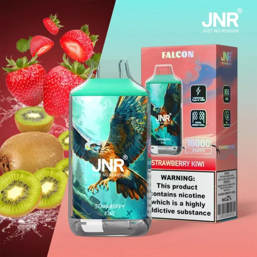 JNR Falcon 16000 Treni Crystal Craft Dual Mesh 2% Basso Nicotina Ordine all'ingrosso Vape monouso ricaricabile Penna - immagine 11