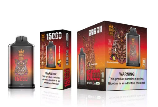 Boîte Bang S1 15000 tirages : Vape jetable léger et portable rechargeable pour achat en gros avec faible teneur en nicotine (0%, 2%, 3%, 5%) – Image 7