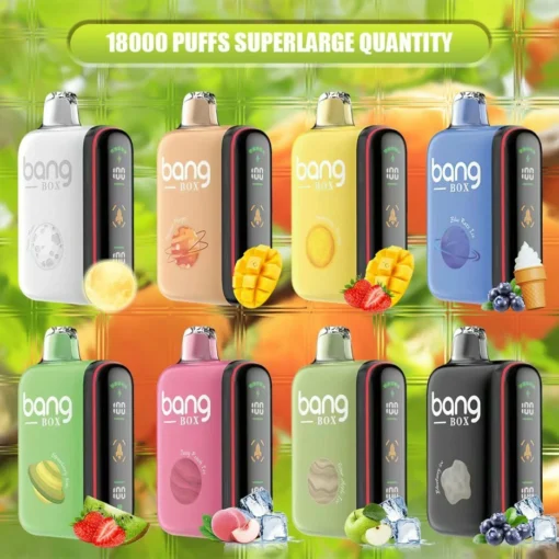 Bang Box Vape Rocket 18000 Puffs LED Display Various Flavours 0% 2% 3% 5% Nicotine Wholesale Disposable Vapouriser Wholesale - Image 12