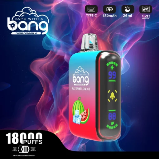Bang Box Vape Rocket 18000 puffs LED display Variety of flavours 0% 2% 3% 5% Nicotine wholesale disposable vaporiser in bulk sale