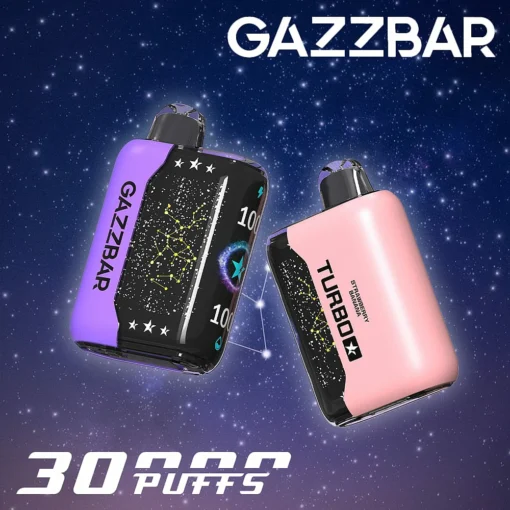 Gazzbar Turbo 30000 Züge Doppelmesh-Technologie LED-Display 5% Niedriger Nikotin Großhandel Aufladbarer Einweg-Dampfer Stifte im Großhandel
