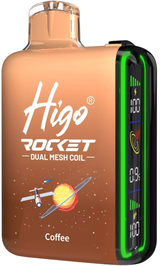 Higo ROCKET 20000 trekt Dubbelnetwerk Intelligente digitale weergave 2% 5% Lage nicotine Groothandel Oplaadbare Wegwerp E-sigarettenpennen - Afbeelding 11