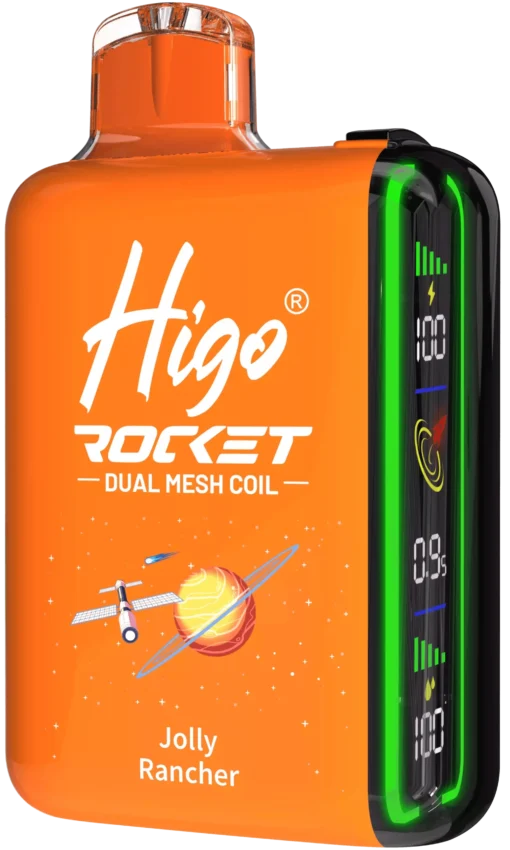 Higo ROCKET 20000 trekt Dubbelnetwerk Intelligente digitale weergave 2% 5% Lage nicotine Groothandel Oplaadbare Wegwerp E-sigarettenpennen - Afbeelding 16