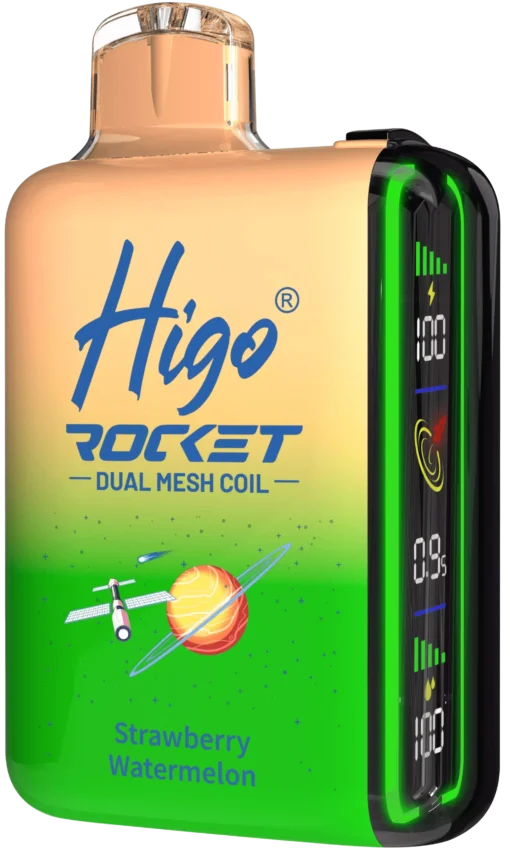 Higo ROCKET 20000 trekt Dubbelnetwerk Intelligente digitale weergave 2% 5% Lage nicotine Groothandel Oplaadbare Wegwerp E-sigarettenpennen - Afbeelding 13