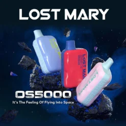 Lost Mary OS5000: Oplaadbare e-sigaret voor eenmalig gebruik met 5% nicotine en driekleurig LED-display - Groothandel & staffelkorting