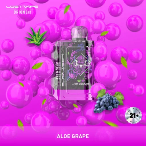 Lost Vape Orion Bar 7500 tirages : Régulation de débit d'air réglable, 5% de nicotine, Vape jetable rechargeable en gros - Image 7