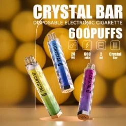 MYDE Crystal Bar 600 Puffs - Gusti multipli, 2% Basso contenuto di nicotina, Penne da Vape usa e getta all'ingrosso