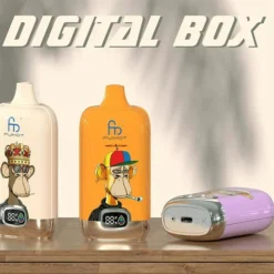 Randm Digital Box 12000 Züge E-Zigarette | LED-Anzeige | 0%, 2%, 3%, 5% Nikotin | Aufladbar | Großhandel Einweg-Vape