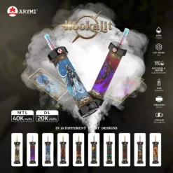 VASY ARYMI Hookalit 40000 Puffs Dual Mesh Digitale Display 0,35 % Lage Nicotine Groothandel Oplaadbare Draagbare Wegwerp E-sigaret