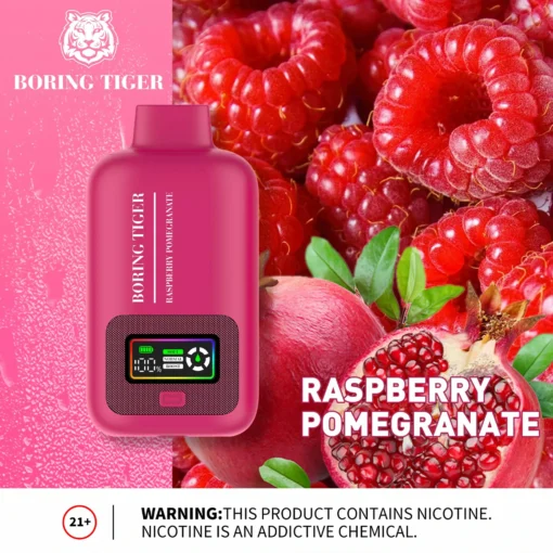 VASY Boring Tiger 25000 Puffs: Rechargeable Disposable E-Cigarette with Digital Display, 4-Mesh Coil Technology and 3 Modes for a Personalised Vaping Experience - Wholesale and Bulk Purchase