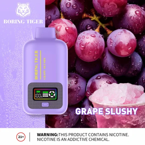 VASY Boring Tiger 25000 Puffs: Rechargeable Disposable E-Cigarette with Digital Display, 4-Mesh Coil Technology and 3 Modes for a Personalised Vaping Experience - Wholesale and Bulk Purchase