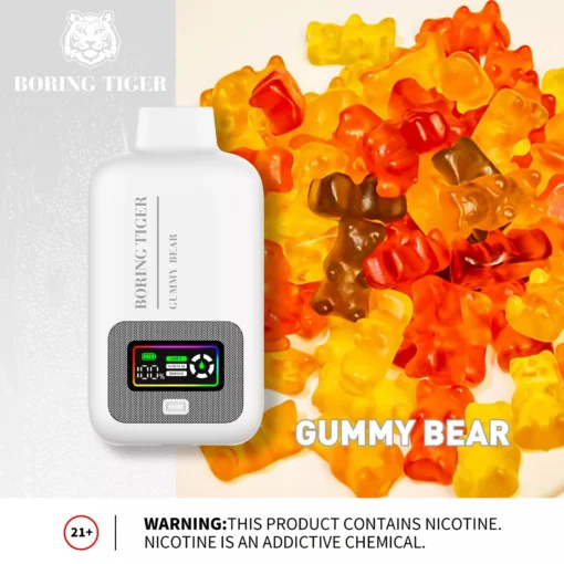 VASY Boring Tiger 25000 Puffs: Rechargeable Disposable E-Cigarette with Digital Display, 4-Mesh Coil Technology and 3 Modes for a Personalised Vaping Experience - Wholesale and Bulk Purchase