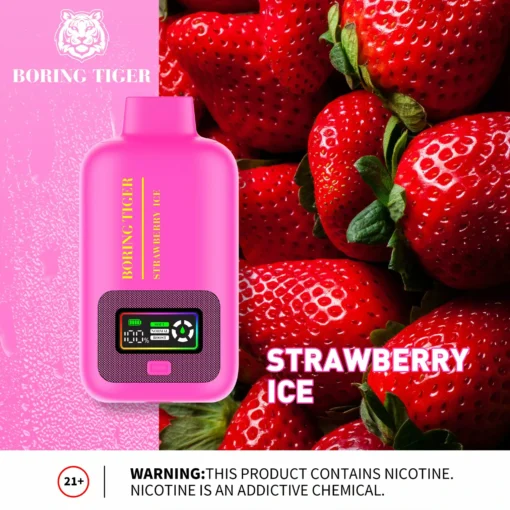 VASY Boring Tiger 25000 Puffs: Rechargeable Disposable E-Cigarette with Digital Display, 4-Mesh Coil Technology and 3 Modes for a Personalised Vaping Experience - Wholesale and Bulk Purchase
