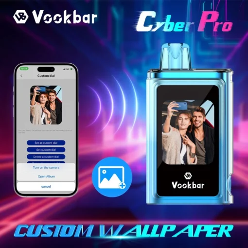 Vookbar Cyber Pro 30000 Züge Dual-Mesh Touchscreen 0% 2% 3% 5% Bassa nicotina Rivendita di sigarette elettroniche usa e getta con 20 sapori e funzione di ricarica - immagine 12
