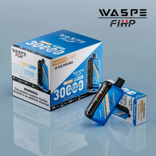 WASPE FIHP 30000 Züge Doppel-Mesh-LED-Anzeige 0% 2% 5% Niedriger Nikotin Großhandel Wiederaufladbarer Einweg-Dampfer Stift – Image 10