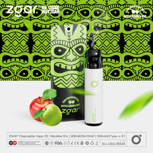 ZGAR ZG25 3000 trajets Plusieurs saveurs 5% Nicotine Rechargeable Vape jetable en gros – Image 14