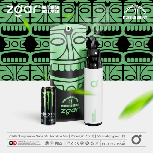 ZGAR ZG25 3000 trajets Plusieurs saveurs 5% Nicotine Rechargeable Vape jetable en gros – Image 12